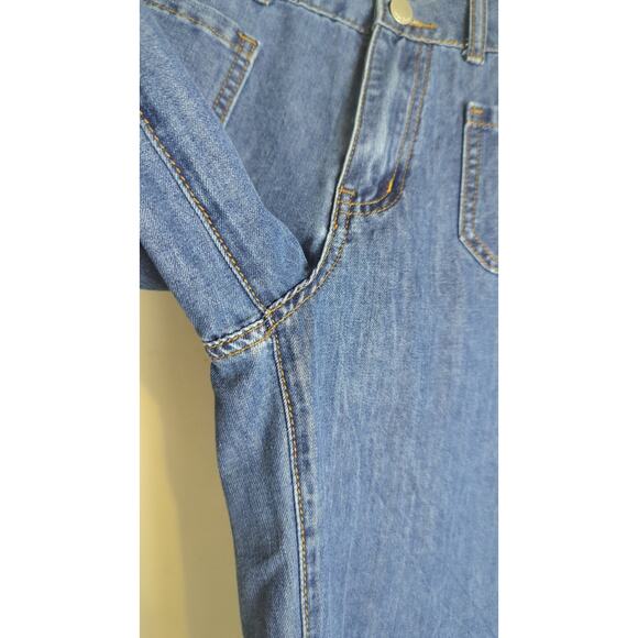 Vintage Inspired Wide Straight Leg Capri Jeans Women's Size 4 - Picture 4 of 9